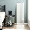 Silvery Wall Mounted Mirror Rectangle Glass Mirror For Bedroom Entryway Bathroom 43x15 Inch